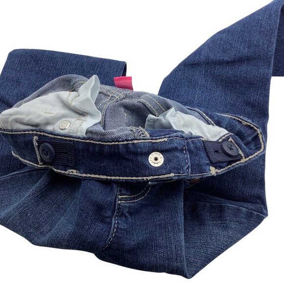 Childrens Place Girls Skinny Jeans 4T Blue Adjustable Waist Denim Cotton Blend - Picture 4 of 9